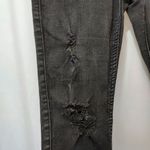Hollister Crop High Rise Distressed Skinny Black Wash Denim Jeans Photo 2