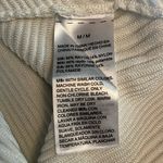 White House | Black Market White Ribbed Bodycon V Neck Short Sleeve Stretch Top M Photo 4