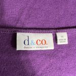Denim & Co Womens T Shirt Top Beaded Lace Round Neck Stretch Pullover Purple 1X Photo 6