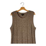 Current Air Anthropologie Dress Women XL Brown Cable Knit Midi Sweater Dress Photo 3