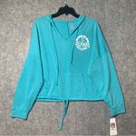 NFL Women Juniors Size Large Miami Dolphins Football Pullover Hoodie NWT Photo 0