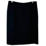 René Lezard Wool Women’s Black Pencil Skirt Double Slitted Size 10 (40) Photo 1