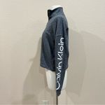 Calvin Klein Half Zip Oversized Athletic Crop Pullover Sz Small Photo 9