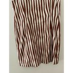 LK Bennett L.K. Bennett London Brown White Wavy Shift Sheath Dress USA 8 Dr Annelin Linen Photo 11