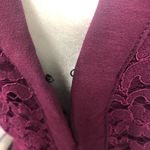 Free People Lovely In Love Lace Mini Dress Flirty Burgundy Berry Women's Size M Photo 3