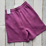 Nike Essential Loose Fit High Rise Light Bordeaux Fleece Lined Sweat Shorts S Photo 6