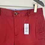L.L.BEAN WASHED CHINO BERMUDA SHORT WOMENS SIZE 10 Regular Cabin Red Photo 2