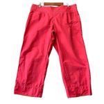 Nike  Casual Cropped Pants Women's 12-14 Pink Pull On Mid Rise Athleisure Photo 8