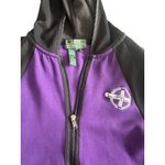 Ralph Lauren Active LRL Purple Black Hoodie Sweatshirt Size M Photo 3