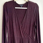 EXPRESS Red and Black Fit & Flare Dress with Bell Sleeves, Size Medium Photo 0