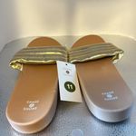 Shade & Shore Shade and sure beautiful gold slip on sandals. New tags size 11.​ Photo 2