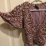 Olivaceous Purple Leopard Crop Top Photo 4