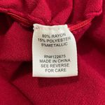 Pina Rossi Sweater Womens 1X Long Sleeve Ruched Sides Cowl Red Off On Shoulder Photo 8