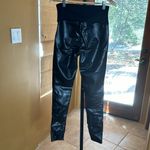 NWT Assets Spanx Leggings All Over Faux Leather 20258r Very Black Size Small Photo 13