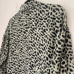 Umgee  Animal Print Lightweight Tunic Dress Top Roll Tab Sleeves ~ Size L Photo 8