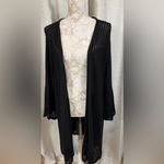 LC Lauren Conrad π€ Lauren Conrad 3X Black Crochet Cardigan Photo 2