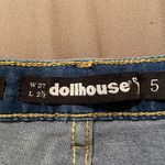 Dollhouse  Rainbow Striped Denim Shorts Photo 3