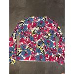 Kate Hill  Vibrant Floral Cotton Blouse - Chic Summer‎ Style L/G Size B-114 Photo 3