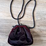 Neiman Marcus Vintage  Red Velvet Carpet Bag Purse Crossbody Handbag Photo 0