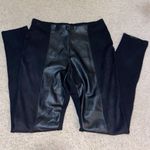 La Fee Verte Black Leather Front Pants Photo 0