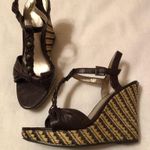 BKE  Brown Leather Platform Wedges Size 8.5 Photo 0
