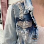 Boutique Cropped Denim Jacket Photo 2