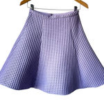Mac Duggal  Lavender Waffle Knit Textured Skater Skirt Photo 0
