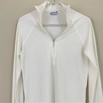Addison Bay  White‎ 1/4 Zip Long Sleeves Lightweight Pullover Size Small Photo 3