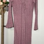 Anthropologie  Purple Long Shine Shimmer Cardigan‎ Size Medium Photo 0
