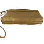 Jones New York NWT  Brushed Gold Leather Clutch Shoulderbag Photo 3