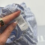 Abound  Ruffle Mini Shorts in Blue Xenon-White Mica Stripe Size Large NWOT Photo 6