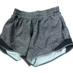 Lululemon  Hotty Hot Shorts Heathered Grey Womens Size 4 Athlesiure Workout Run Photo 0