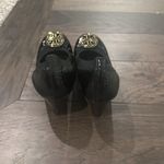 Tory Burch Black Patent Leather Wedge Heels Sz 7.5 Photo 3