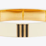 Tory Burch Gold and Ivory Enamel Bracelet Photo 0