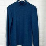 LuLaRoe Blue Ribbed Mock Neck Lightweight Knit Long Sleeve Size S Photo 0