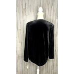 NWT Jantzen Classics Women's Medium Black Velour Blouse & Jacket Set Photo 5