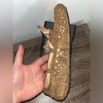 UGG  Dakota Sunshine Perf Ribbon Satin Laces Bow Leather Chestnut Slippers Sz 9 Photo 6