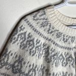 J.Jill cotton blend textured fair isle Nordic sweater size S Photo 4