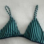 Aerie  M Striped blue and Black Bikini Top Photo 0