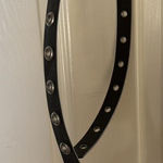 Brandy Melville  Belt - Black and Silver Hoops Photo 0