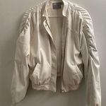 ASOS White Leather Jacket Photo 0