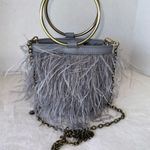 Anthropologie Ostrich Betty Feathered Ring Handle Shoulder/Crossbody Clutch Bag Photo 1