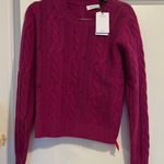 Naadam Open Cable Knit Crewneck 100% Cashmere Sweater Size Medium NWT Photo 2