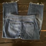 Chico's  Blue Ankle Cropped Jeans with Distressed Hem Photo 3