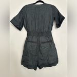 Banana Republic  Cotton Blend Romper Ramie Slate Short Photo 3