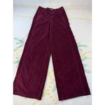 Celebrity Pink  Burgundy Corduroy Wide Leg Pants Women's Size 3/26 Photo 1