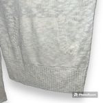 SO  sz XS juniors slubbed hooded sweater ivory ribbed trim one pocket long sleeve Photo 1