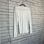 Nordstrom Signature White Modal-Poly Long Sleeve Crew Top Women’s M Minimalist Photo 9