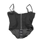 White Fox Boutique - Take Chances Front Eyelet Closure Bustier in Black Photo 2