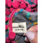 Natural Life boho teal & pink Floral infinity scarf Photo 3